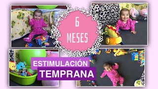 Estimulación para bebés  SENTARSE VOLTEARSE y GATEAR 6 meses [upl. by Chesney151]