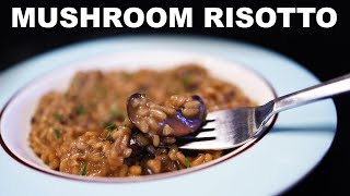 Mushroom risotto with homemade mushroom stock [upl. by Aramanta639]