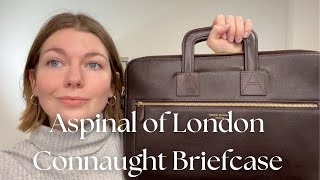 Aspinal of London Connaught Briefcase Review [upl. by Aennil36]