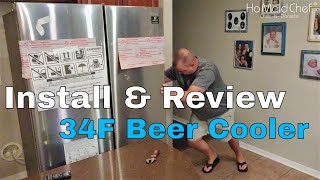 How To Install Refrigerator With Water Line And Samsung Review [upl. by Ahsiner]