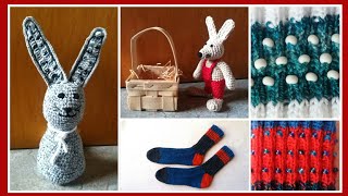 Amigurumi Osterhasen Socken mit Perlen  Julebuergerfee [upl. by Yeniar]