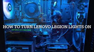 How to use Lenovo Legion T5 rgb lights [upl. by Kone]