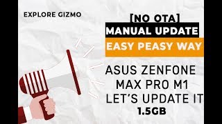 Manual Update Installation  Asus Zenfone Max Pro M1 [upl. by Nevaj]