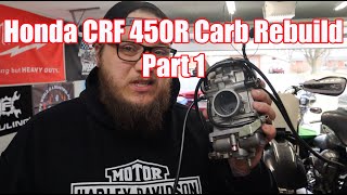 Honda CRF Carburetor Rebuild Part 1 Disassembly [upl. by Fayette165]