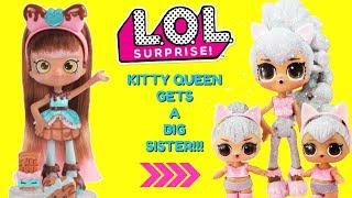 LOL SURPRISE Kitty Queen Gets A Big Sister DIY Shopkins Shoppie Doll Cocolette Custom Makeover [upl. by Anchie]