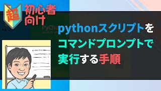 【超初心者向け】pythonスクリプトをコマンドプロンプトで実行する手順 [upl. by Birk]