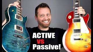 ACTIVE vs PASSIVE Pickups  Can You Hear The Difference [upl. by Imhsar274]