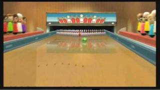 Wii Sports Resort  Bowling 100Pin Game [upl. by Epotimet]