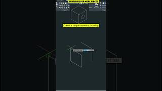 Basic Isometric Drawing in AutoCAD shorts [upl. by Etnovad333]