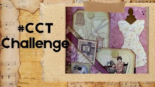 cct52challenge Carolines Craft Tree Roll Dice Collage Challenge junkjournal embellishment [upl. by Shauna803]