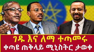 Ethiopia ቀጣዩ ጠቅላይ ሚኒስትር ታወቀ ገዱ እና ለማ ተጣመሩ gedu andargachewu and lemma megersa unite Addis Agelgil [upl. by Hcirteid]