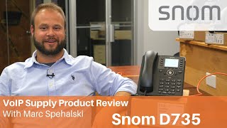 Snom D735 IP Phone Review  VoIP Supply [upl. by Eniawtna109]