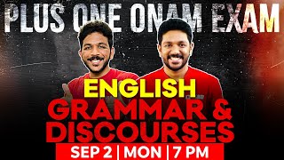 1 English Onam Exam  English Grammar And Discouses  Exam Winner Plus One [upl. by Stafani]