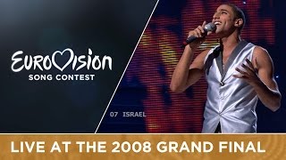 Boaz  The Fire In Your Eyes Israel Live 2008 Eurovision Song Contest [upl. by Greenfield31]