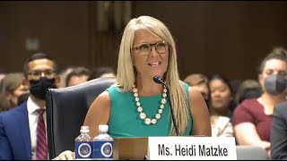 Heidi Matzke speaks before the Senate Judiciary Committee [upl. by Llieno]