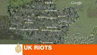 UK riots map [upl. by Britte876]