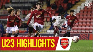 U23 Highlights  Manchester United 30 Arsenal  The Academy [upl. by Soirtimid]