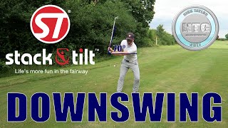 Stack amp Tilt downswing  Golf Tips  Lesson 12 [upl. by Eillod]