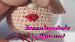 come ricamare la bocca degli amigurumi [upl. by Prussian]