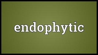 Endophytic Meaning [upl. by Miguelita]