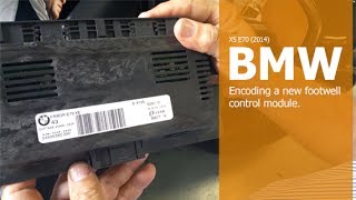 Testing replacing and encoding a BMW footwell control module [upl. by Nuahsor]