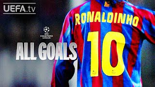 RONALDINHO ALL UCL GOALS [upl. by Ettennil108]