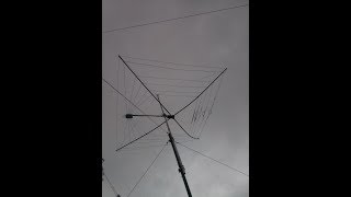 My Homebrew Cobweb Antenna V ZS6BKW on 18 MHZ EI5EM [upl. by Lurlene]