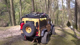 Rc Scale  Trx4 Defender D110 Camel Trophy 4x4 Off Road  MaxeeRc shorts [upl. by Tertia13]