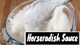 How to make an easy creamy horseradish sauce [upl. by Fatma984]