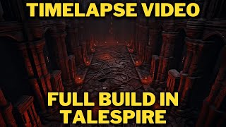 Timelapse TaleSpire Dark Cathedral Full Build [upl. by Caesaria]