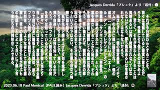 【PAUL読み】Jacques Derrida『プシュケ』より「送付」② [upl. by Divadnoj108]