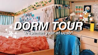 college dorm tour 2019 freshman year at uc santa barbara [upl. by Nyladnohr]