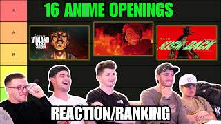 RANKINGREACTING to Openings of EVERY Anime We Watched In 2023 [upl. by Priscilla]