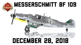 Messerschmitt Bf 109  WWII Fighter Aircraft  Custom Military Lego [upl. by Nnairda]