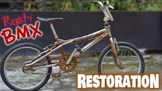 FULL RESTORATION GT Bicycle Motoxross BMX [upl. by Mozelle]