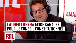 Laurent Gerra  le Conseil constitutionnel en mode karaoké fou rire en studio [upl. by Adnilre159]