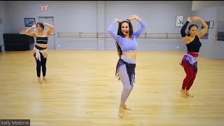 Belly Dance Combination for ALL LEVELS bellydance [upl. by Annaitsirhc974]