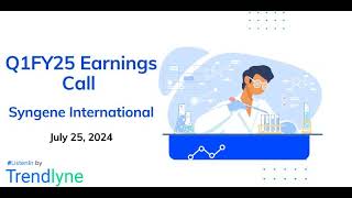 Syngene International Earnings Call for Q1FY25 [upl. by Adriell]