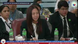 Cassandra Li Ong faces the House quad committee [upl. by Llovera]