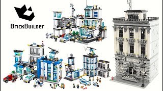 Lego City  All Police Stations from my channel Compilation  Lego Speed Build for Collectors [upl. by Atalee]