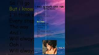 Whitney Houston  I Will Always Love You Lyrics shorts [upl. by Neroled811]