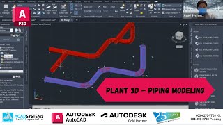 Plant 3D  Piping Modeling [upl. by Gary137]