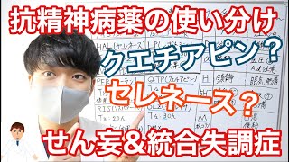 【せん妄amp統合失調症】抗精神病薬の使い分けを解説してみた【レセプターが全て】【超簡単 表暗記】【医師が解説】 [upl. by Lleznol]