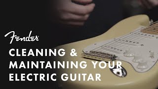 How To Clean Your Electric Guitar  Fender [upl. by Gnes]