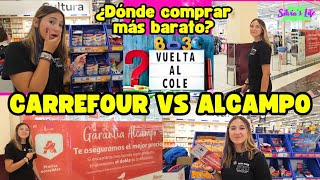 ¡Vuelta al cole más barata Carrefour vs Alcampo ¿Dónde encuentras los mejores precios📚 [upl. by Drusus]