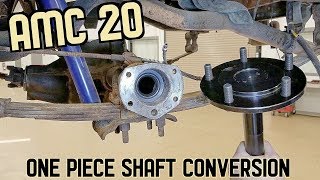 AMC 20 Solid Axle Shaft Conversion [upl. by Langham]