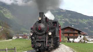 Dampflok Gerlos auf der Zillertalbahn HD [upl. by Airpal997]