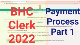 BHC CLERK 2022 Payment Part 1  BHC Clerk form Fillup Payment Process [upl. by Yesiad115]