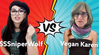 SSSniperWolf roasted that VEGAN TEACHER [upl. by Sidon694]