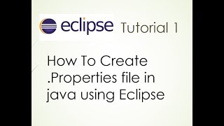 How to create properties file in java using eclipse [upl. by Tennies457]